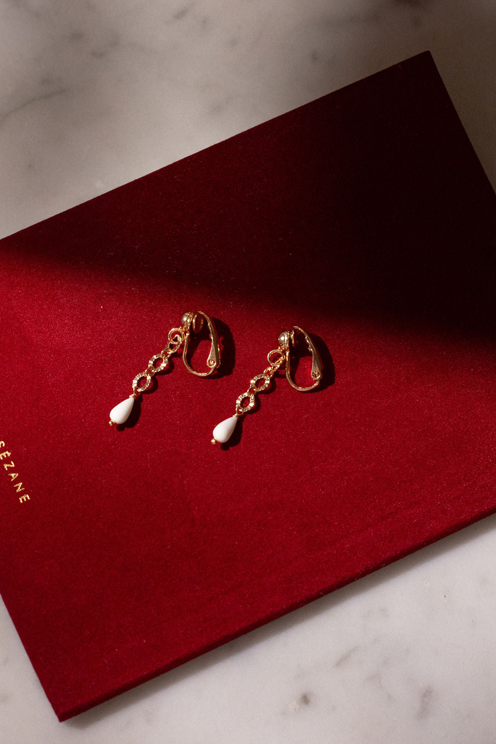 Boucles d'oreilles Aimée avec clips