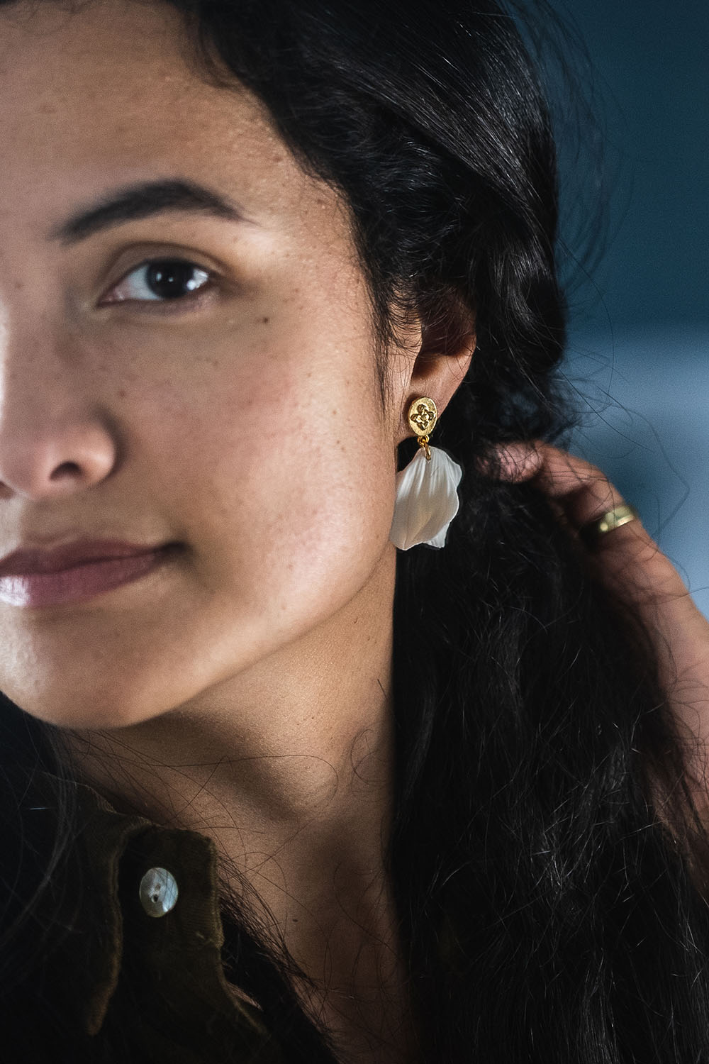 Boucles d'oreilles en porcelaine Grace