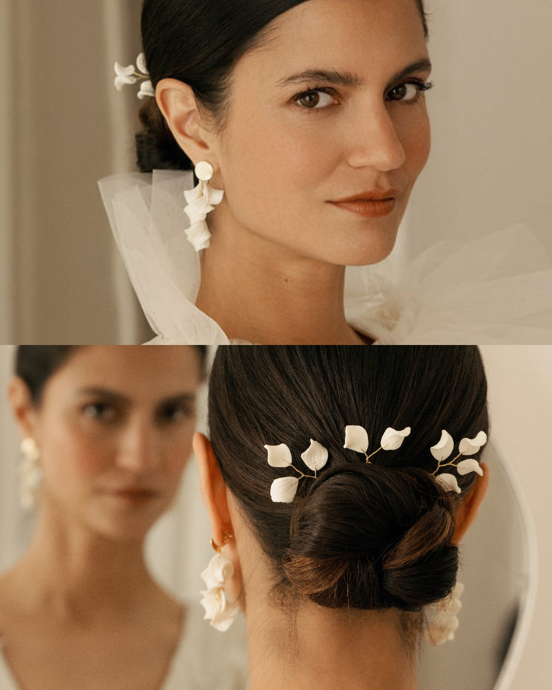 Coffret Diane Boucles d'oreilles & Pics à chignon