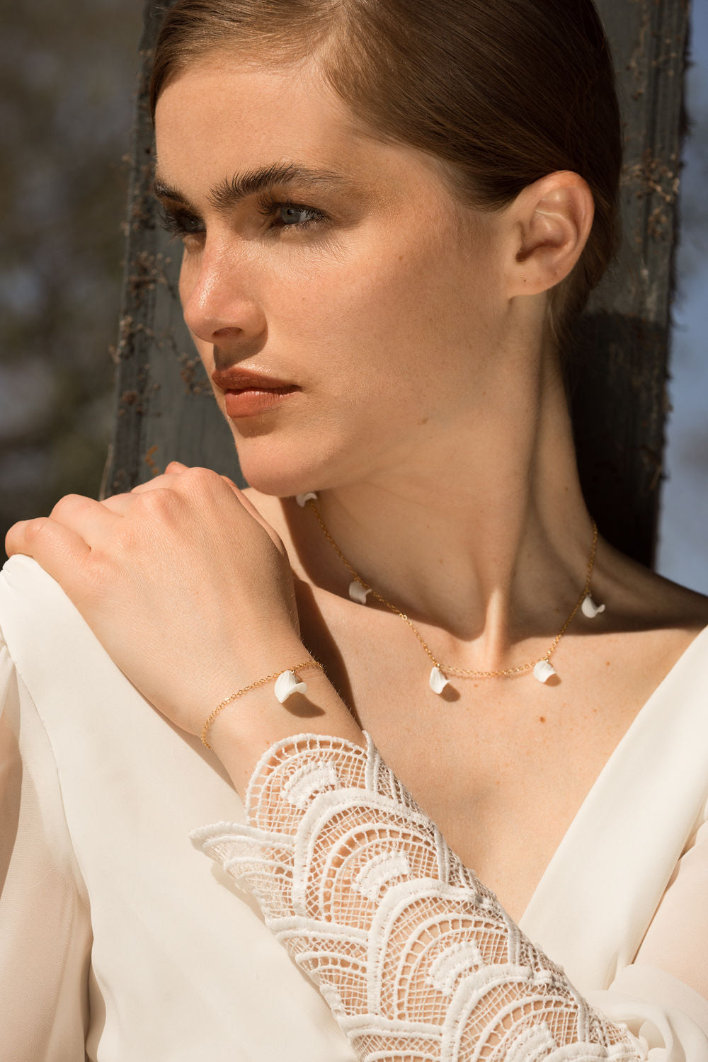 Collier en porcelaine Aurélia