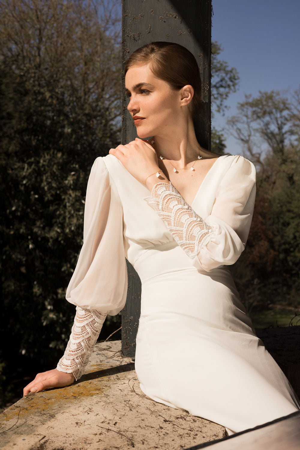 Collier en porcelaine Aurélia