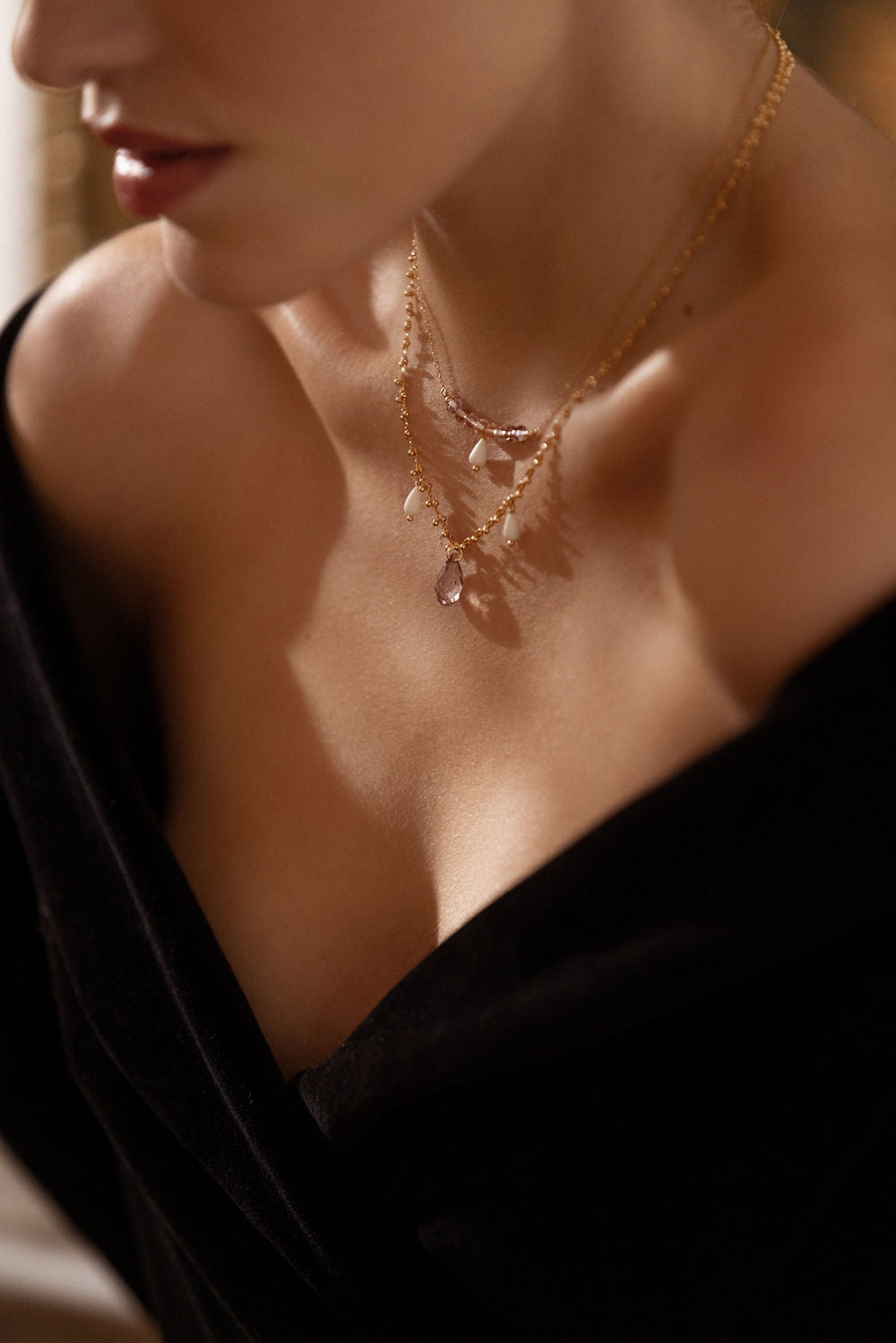 Collier violet Octavia
