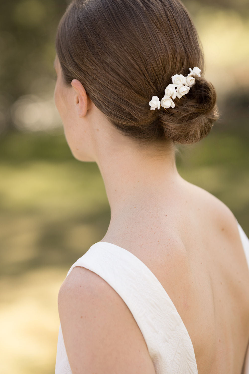 Peigne de mariée en porcelaine Rita