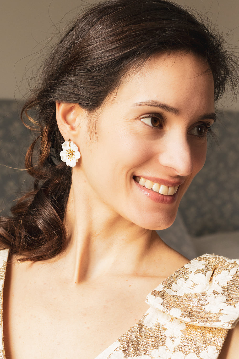 Boucles d'oreilles Anémone