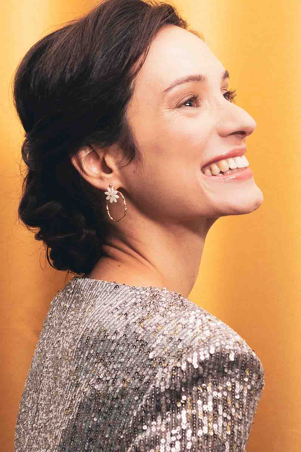 Boucles d'oreilles Marguerite -atelierarmande