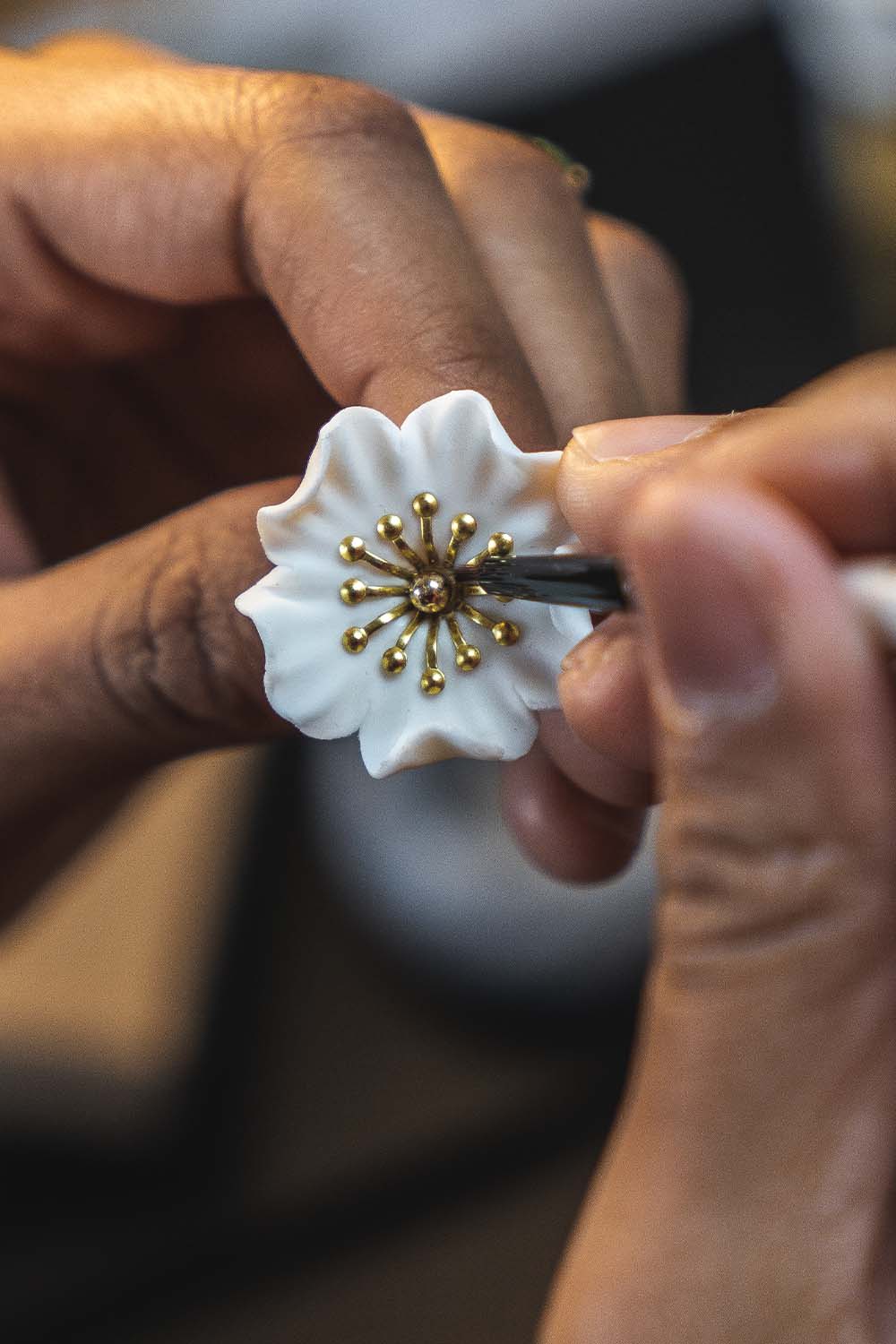 Boucles d'oreilles Anémone - atelierarmande