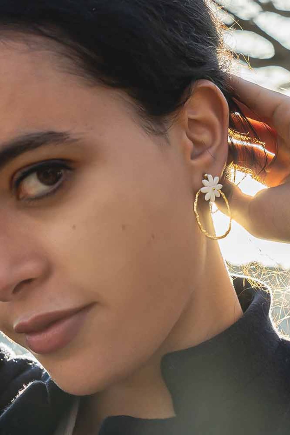 Boucles d'oreilles Marguerite - atelierarmande