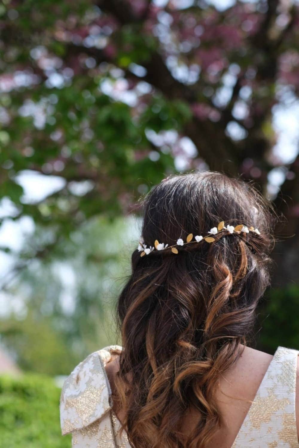 Couronne de mariée Angélique - atelierarmande