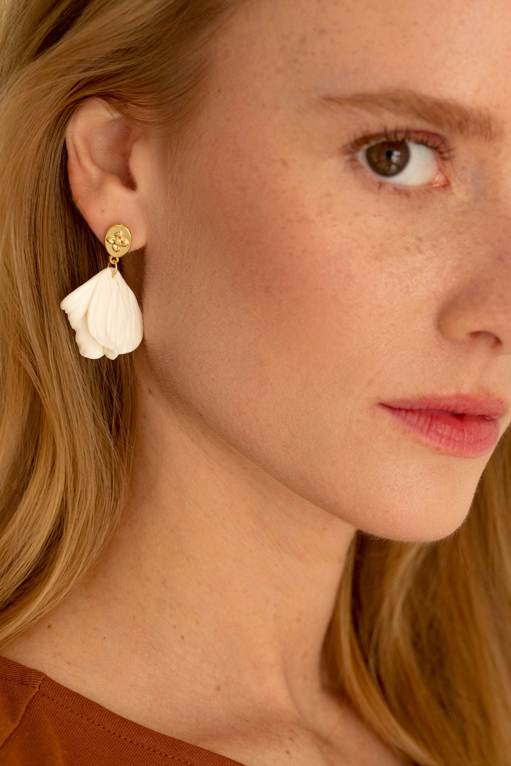 Boucles d'oreilles en porcelaine Grace