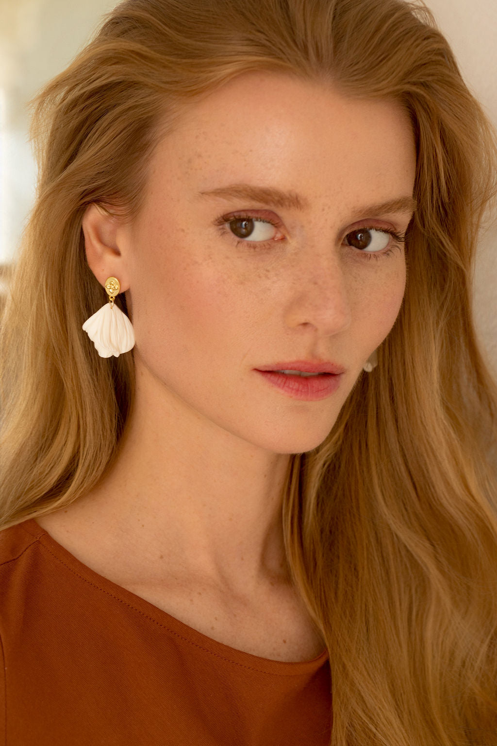 Boucles d'oreilles en porcelaine Grace