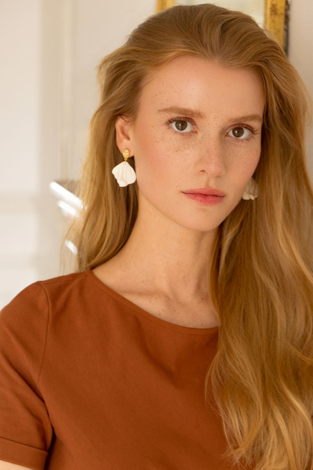 Boucles d'oreilles en porcelaine Grace