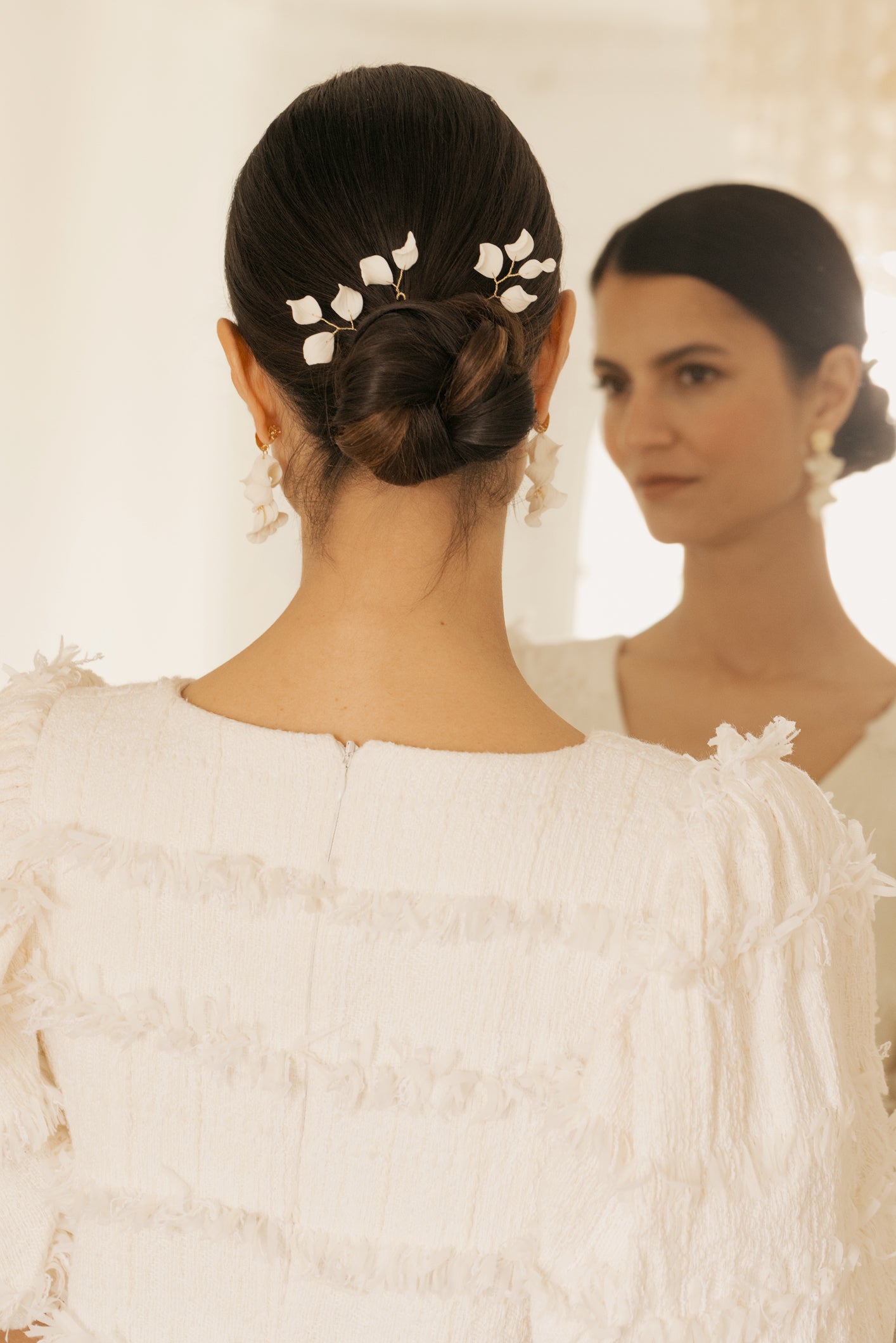 Coffret Diane Boucles d'oreilles & Pics à chignon